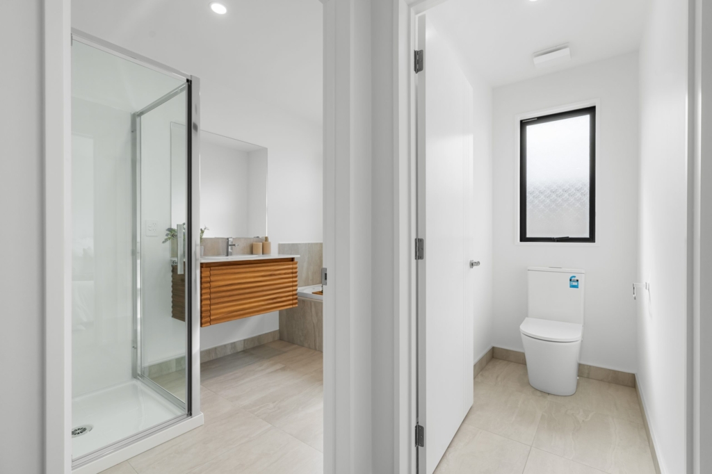 Bathroom in 4-bedroom 2-bathroom custom home at McCormick Lane, Rolleston