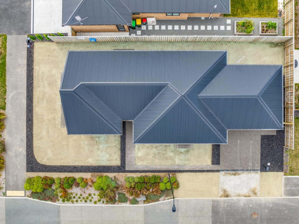 Exterior of 4-bedroom 2-bathroom custom home at McCormick Lane, Rolleston