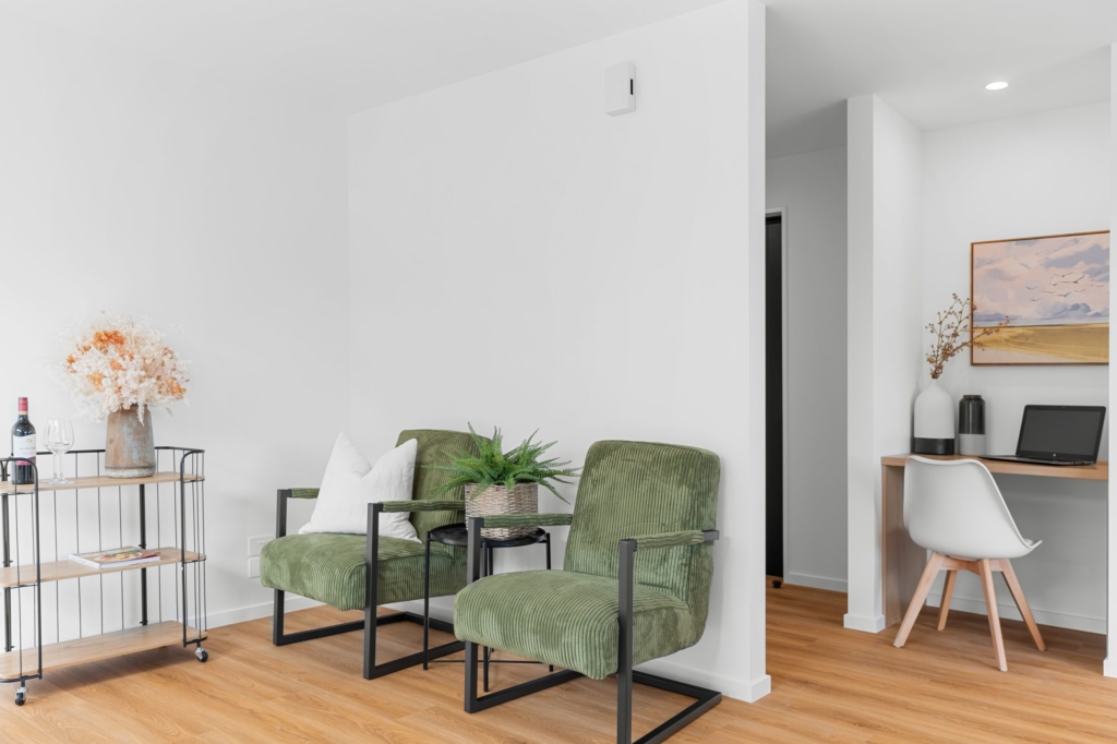 Living area in 4-bedroom 2-bathroom custom home at McCormick Lane, Rolleston