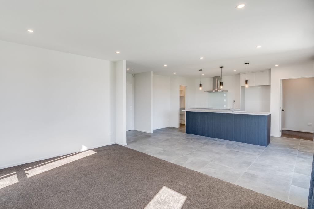 Living area in 5-bedroom 4-bathroom custom home at Nancy Wake Street, Rolleston