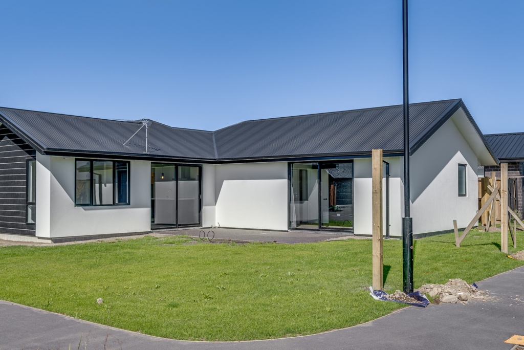 Exterior of 5-bedroom 4-bathroom custom home at Nancy Wake Street, Rolleston