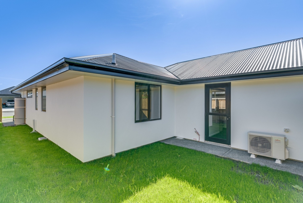 Exterior of 5-bedroom 4-bathroom custom home at Nancy Wake Street, Rolleston