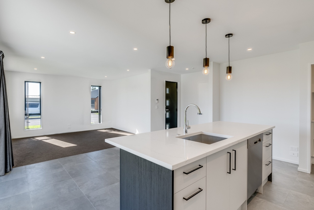 Kitchen in 5-bedroom 4-bathroom custom home at Nancy Wake Street, Rolleston