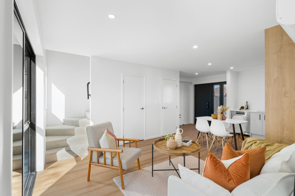 Living area in 3-bedroom 5-unit townhouse development at Milton street, Somerfield