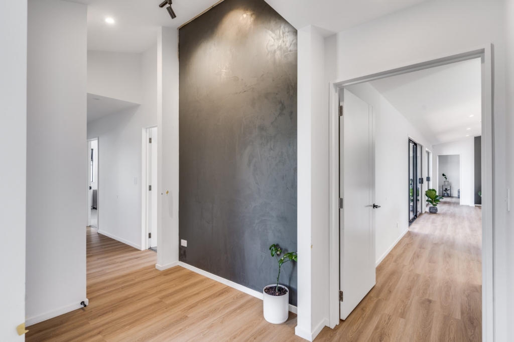 Living area in 3-bedroom 2-bathroom custom home at Irvines Track, Halswell