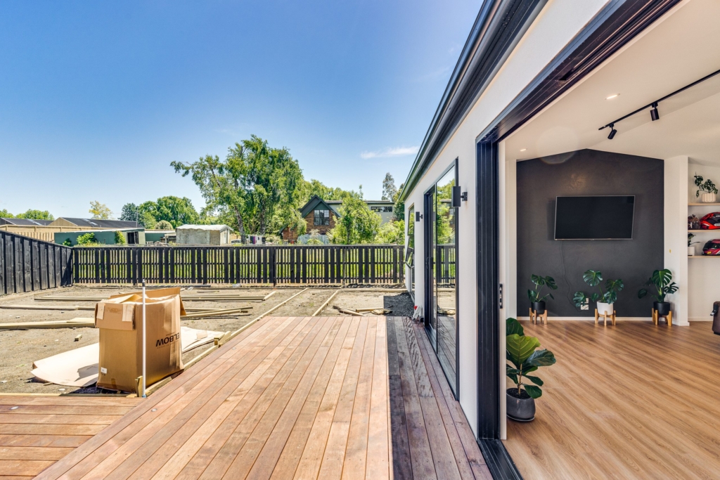 Exterior of 3-bedroom 2-bathroom custom home at Irvines Track, Halswell