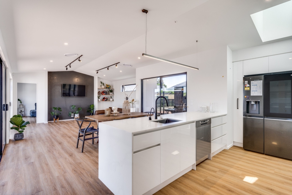 Kitchen in 3-bedroom 2-bathroom custom home at Irvines Track, Halswell