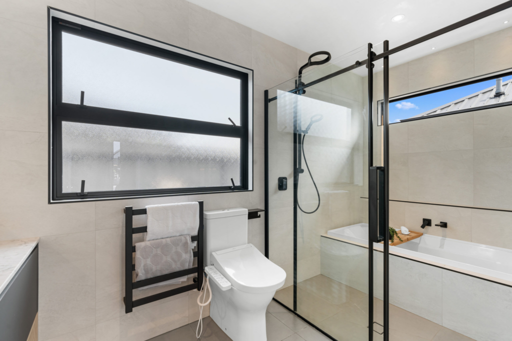Bathroom in 4-bedroom 2-bathroom custom home at Dalness Crescent, Halswell