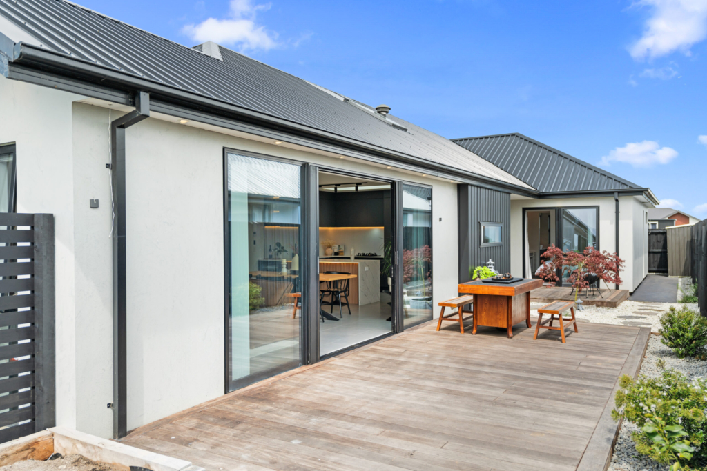 Exterior of 4-bedroom 2-bathroom custom home at Dalness Crescent, Halswell