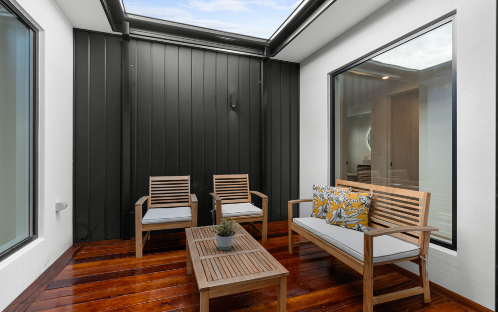 Exterior of 4-bedroom 2-bathroom custom home at Ferbane Way, Halswell