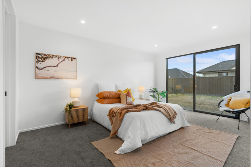 Bedroom in 4-bedroom 2-bathroom custom home at Ferbane Way, Halswell