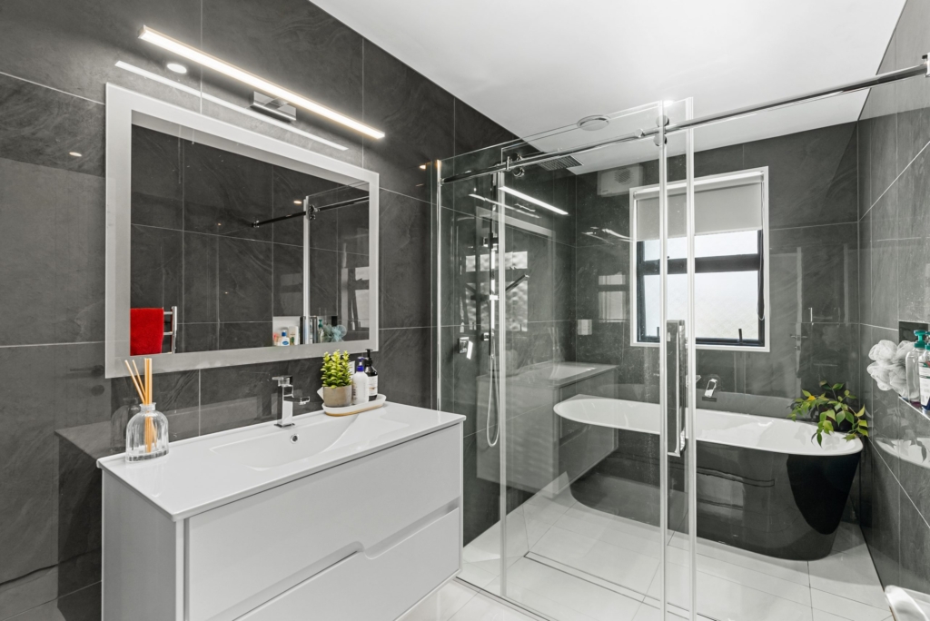 Bathroom in 4-bedroom 2-bathroom custom home at Larissa Road, Halswell