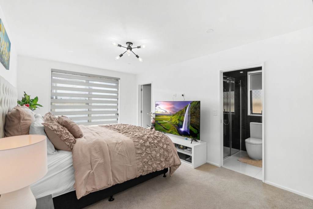 Bedroom in 4-bedroom 2-bathroom custom home at Larissa Road, Halswell