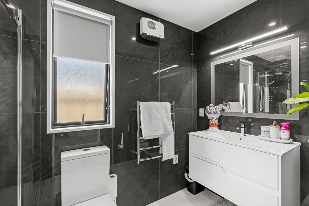 Bathroom in 4-bedroom 2-bathroom custom home at Larissa Road, Halswell
