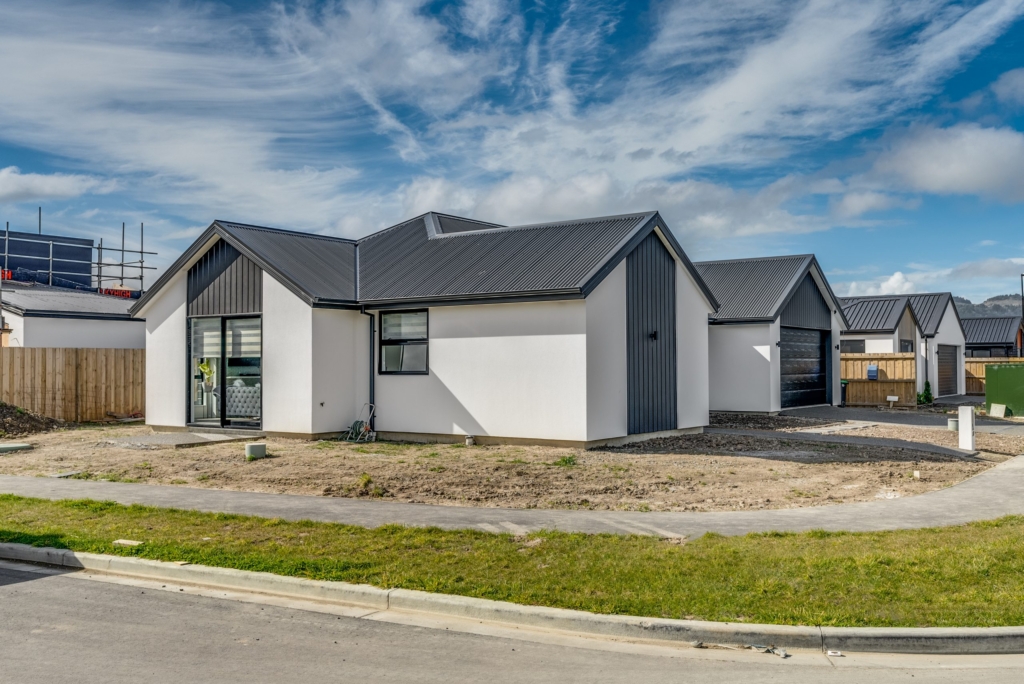Exterior of 4-bedroom 2-bathroom custom home at Larissa Road, Halswell