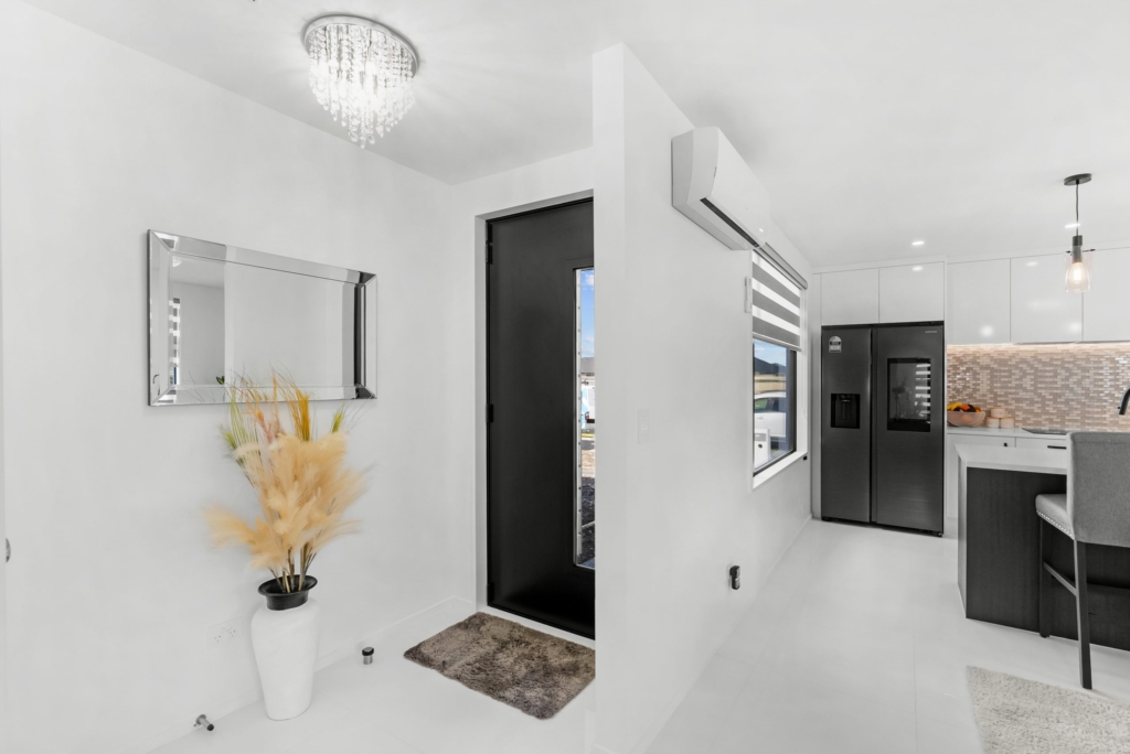 Living area in 4-bedroom 2-bathroom custom home at Larissa Road, Halswell
