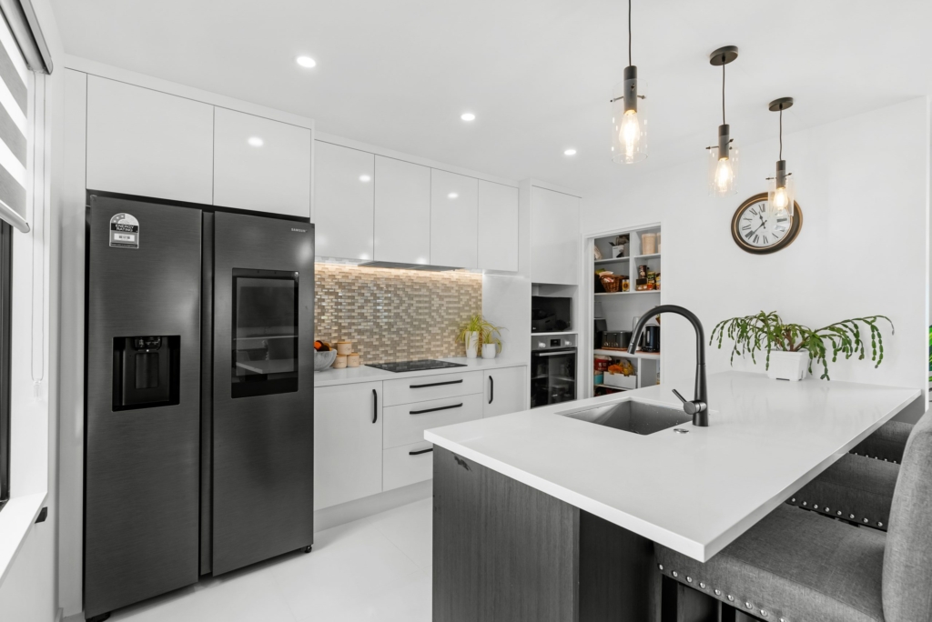 Kitchen in 4-bedroom 2-bathroom custom home at Larissa Road, Halswell