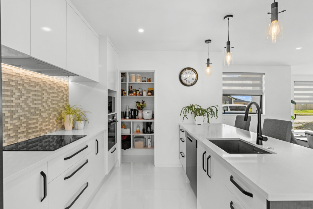 Kitchen in 4-bedroom 2-bathroom custom home at Larissa Road, Halswell