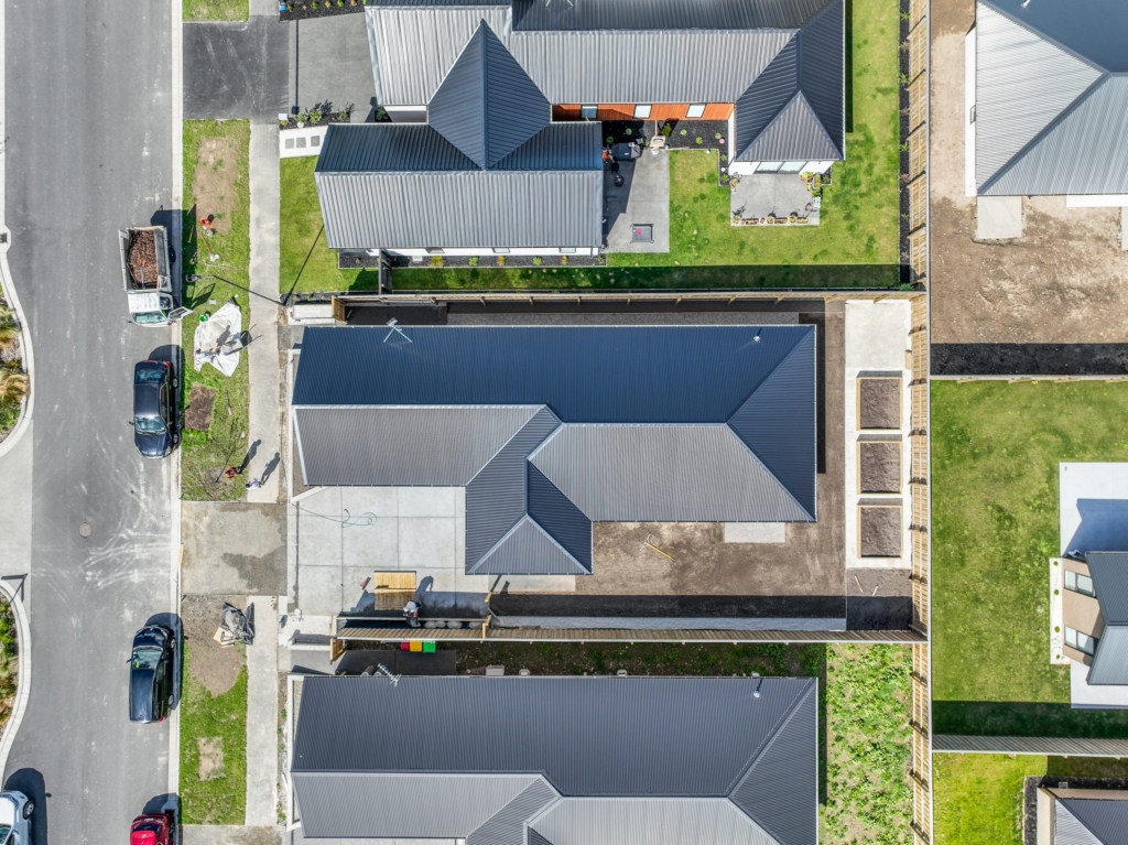 Exterior of 4-bedroom 2-bathroom custom home at Palmer Avenue, Rolleston