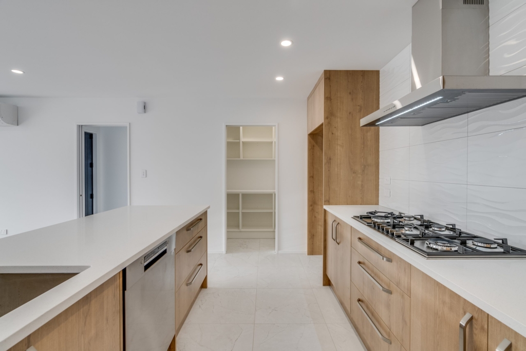 Kitchen in 4-bedroom 2-bathroom custom home at Palmer Avenue, Rolleston