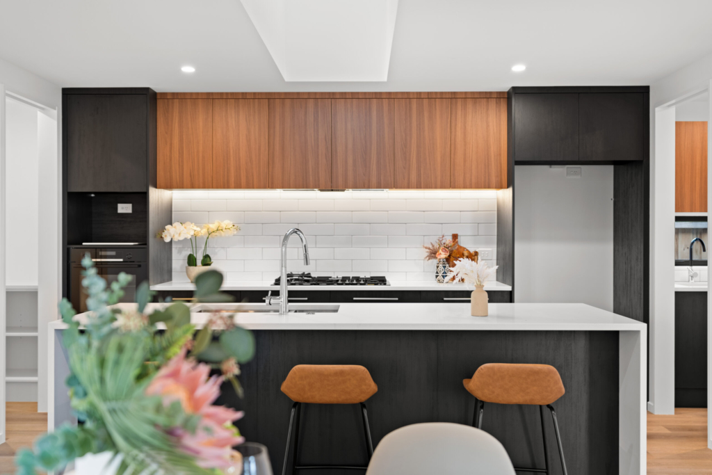 Kitchen in 4-bedroom 2-bathroom custom home at Cork Street, Halswell