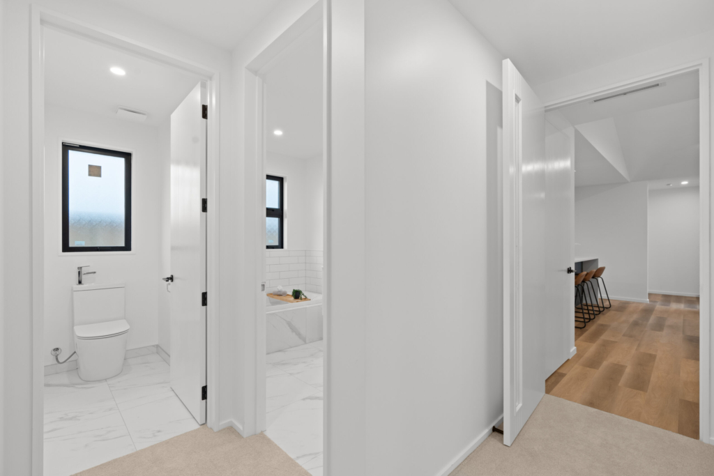 Bathroom in 4-bedroom 2-bathroom custom home at Cork Street, Halswell