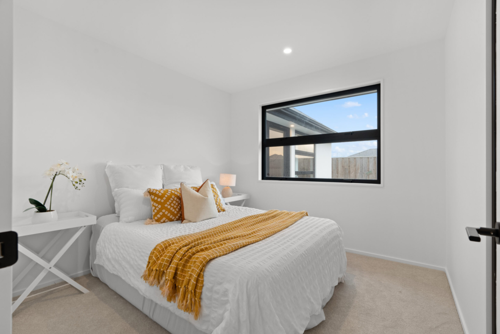 Bedroom in 4-bedroom 2-bathroom custom home at Cork Street, Halswell