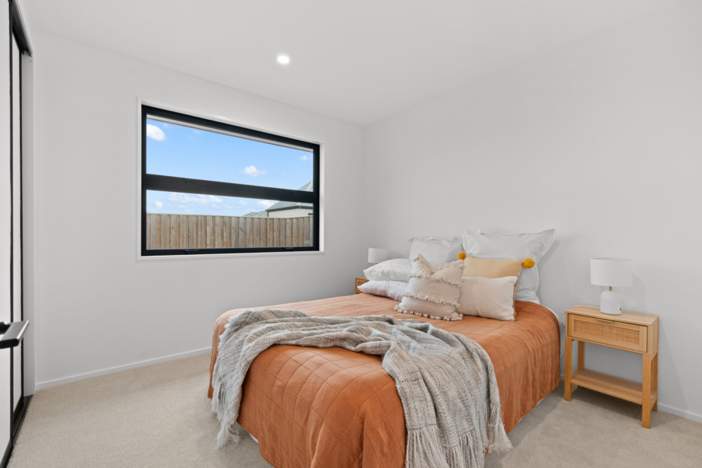 Bedroom in 4-bedroom 2-bathroom custom home at Cork Street, Halswell