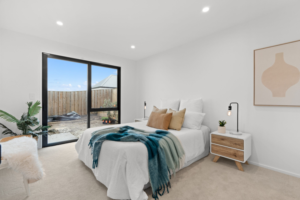 Bedroom in 4-bedroom 2-bathroom custom home at Cork Street, Halswell