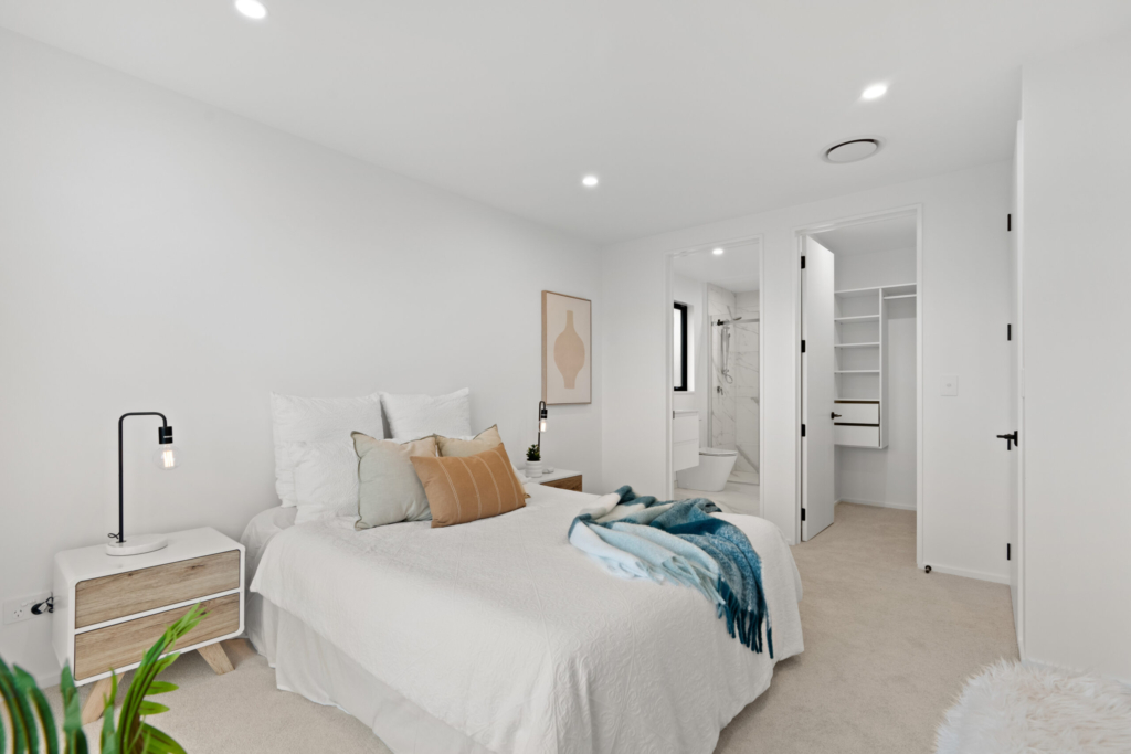 Bedroom in 4-bedroom 2-bathroom custom home at Cork Street, Halswell