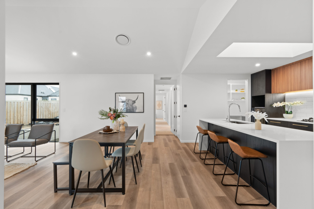 Kitchen in 4-bedroom 2-bathroom custom home at Cork Street, Halswell
