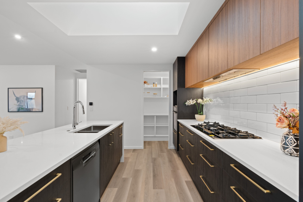 Kitchen in 4-bedroom 2-bathroom custom home at Cork Street, Halswell