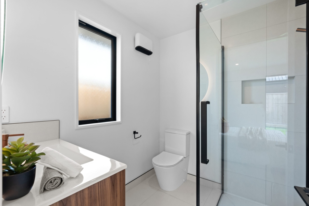 Bathroom in 3-bedroom 2-bathroom custom home at Gammack Drive, Halswell