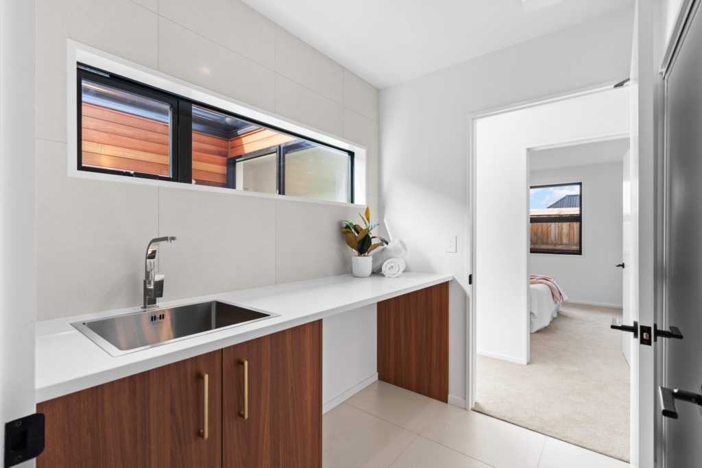 Bathroom in 3-bedroom 2-bathroom custom home at Gammack Drive, Halswell