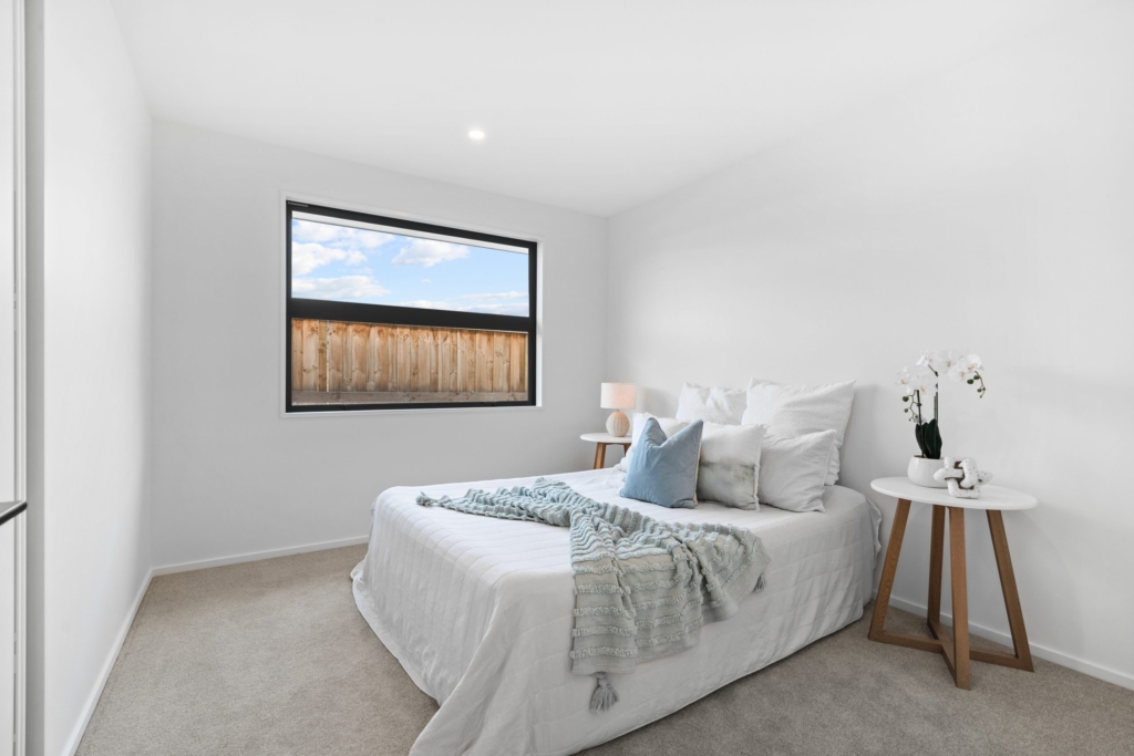 Bedroom in 3-bedroom 2-bathroom custom home at Gammack Drive, Halswell