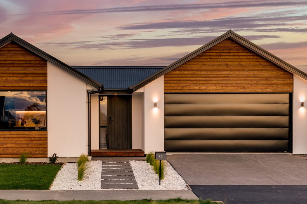 Exterior of 3-bedroom 2-bathroom custom home at Gammack Drive, Halswell