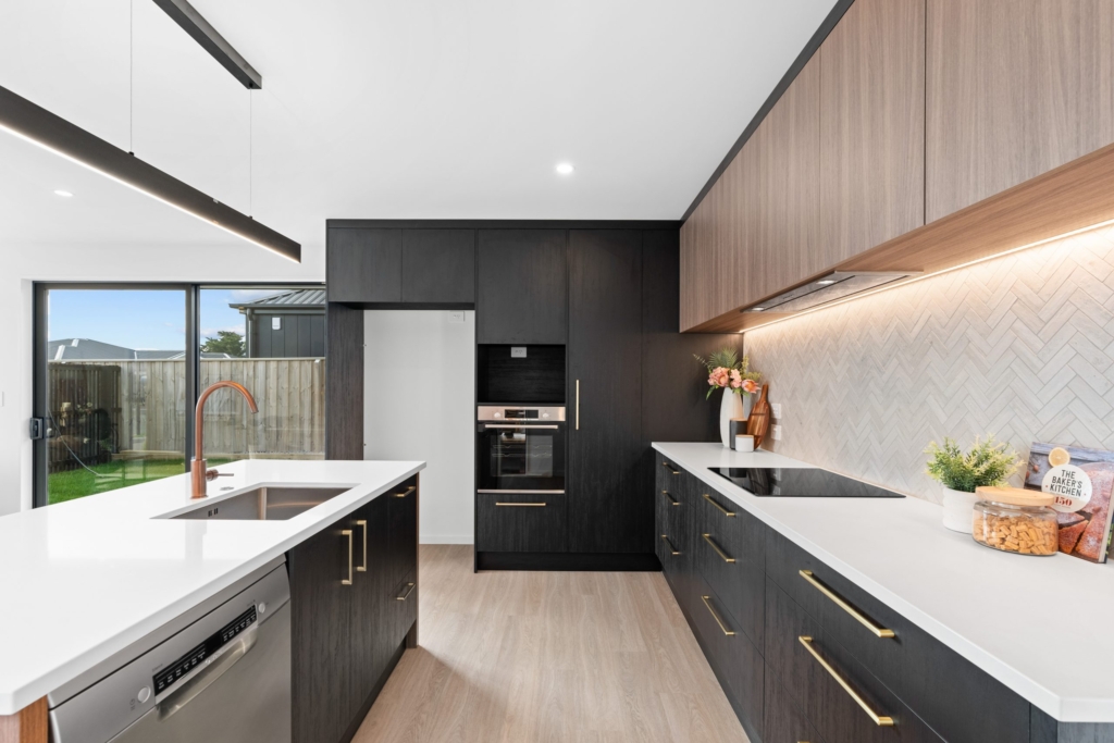 Kitchen in 3-bedroom 2-bathroom custom home at Gammack Drive, Halswell