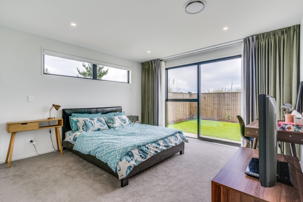 Bedroom in 4-bedroom 2-bathroom custom home at Whitburn Avenue, Halswell