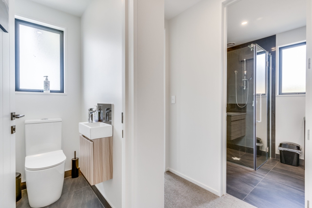 Bathroom in 4-bedroom 2-bathroom custom home at Whitburn Avenue, Halswell