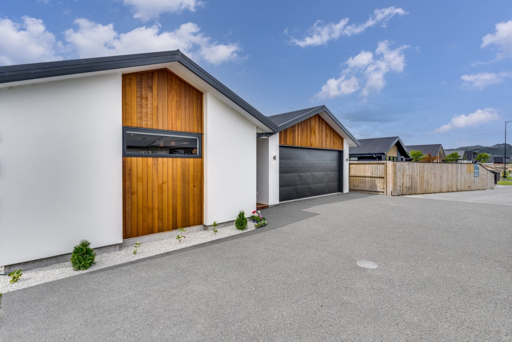 Exterior of 4-bedroom 2-bathroom custom home at Whitburn Avenue, Halswell