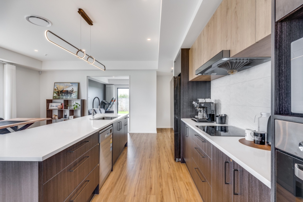 Kitchen in 4-bedroom 2-bathroom custom home at Whitburn Avenue, Halswell