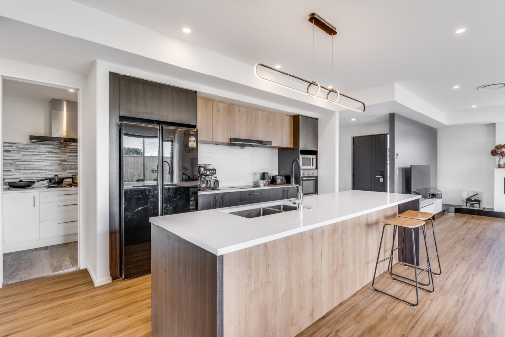 Kitchen in 4-bedroom 2-bathroom custom home at Whitburn Avenue, Halswell