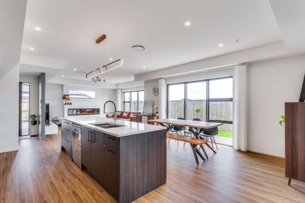 Kitchen in 4-bedroom 2-bathroom custom home at Whitburn Avenue, Halswell