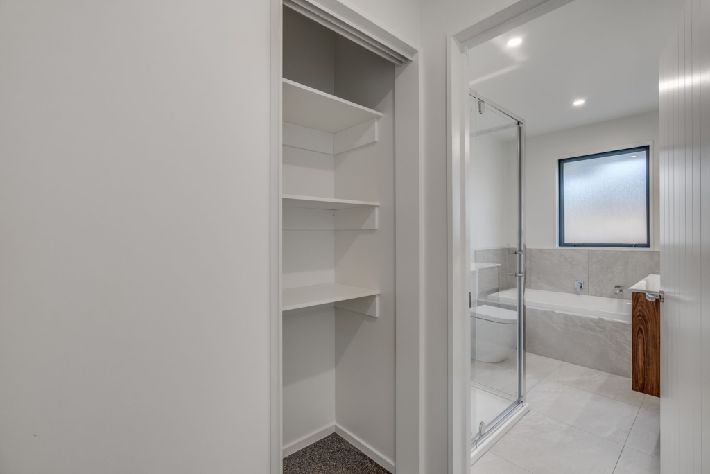 Bathroom in 3-bedroom 3-bathroom custom home at Nancy Wake Street, Rolleston