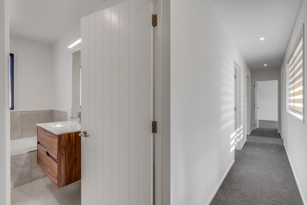 Bathroom in 3-bedroom 3-bathroom custom home at Nancy Wake Street, Rolleston