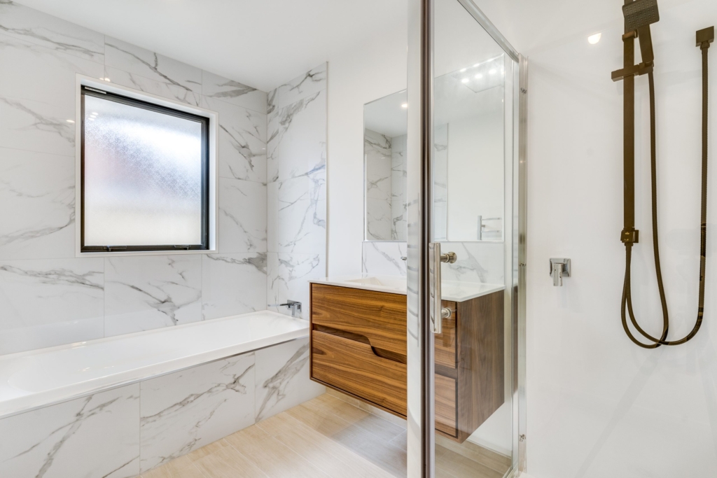 Bathroom in 4-bedroom 2-bathroom custom home at Whitburn Avenue, Halswell