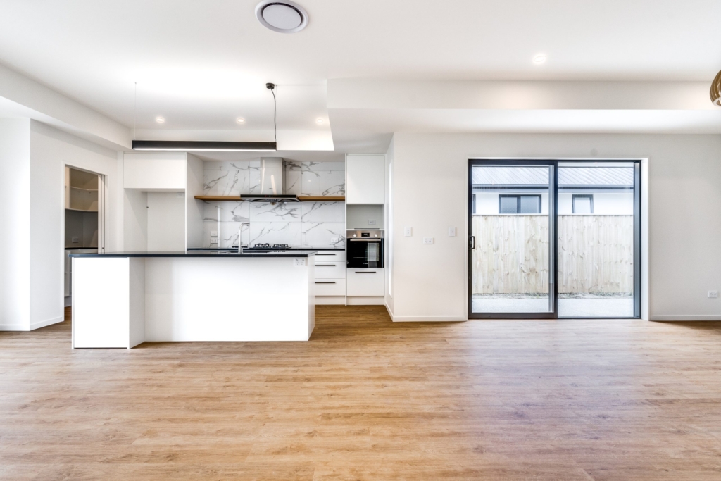 Kitchen in 4-bedroom 2-bathroom custom home at Whitburn Avenue, Halswell