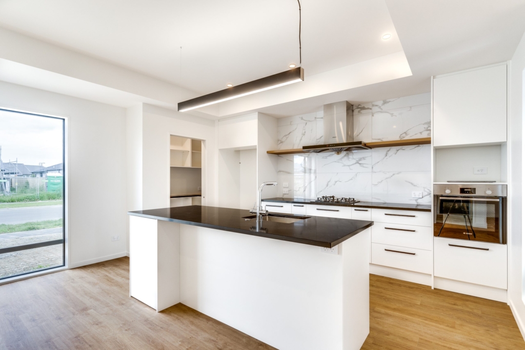 Kitchen in 4-bedroom 2-bathroom custom home at Whitburn Avenue, Halswell