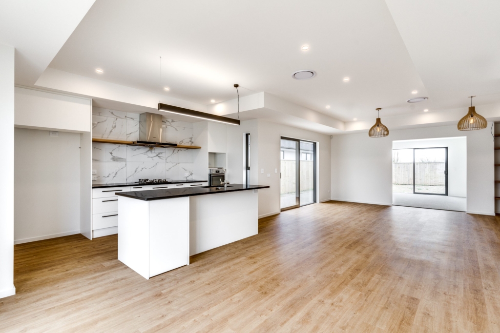 Kitchen in 4-bedroom 2-bathroom custom home at Whitburn Avenue, Halswell