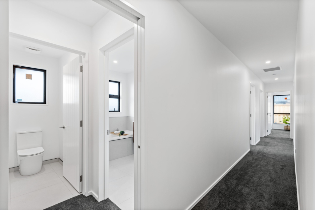 Bathroom in 4-bedroom 2-bathroom custom home at Sudbury Way, Rolleston